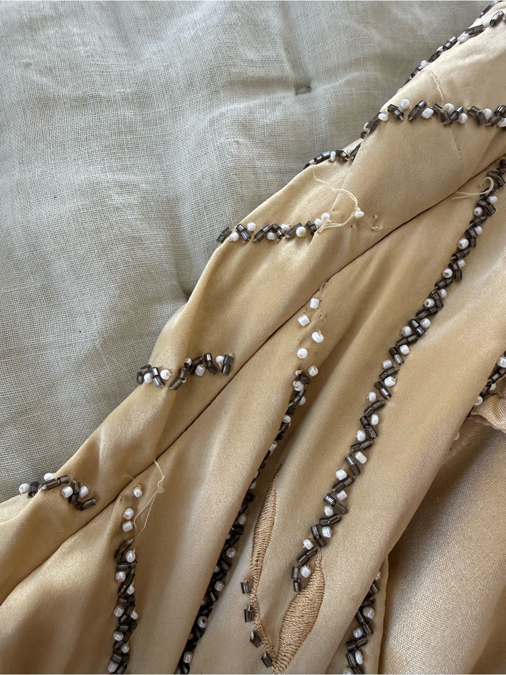 Vintage Sue Wong Gold Embroidered + Beaded Dress - Picture 12 of 14